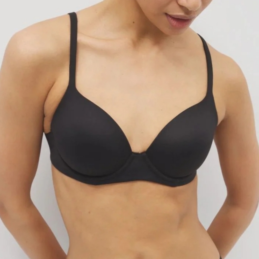 NWT Soma Embraceble Perfect Coverage T Shirt Bra Black